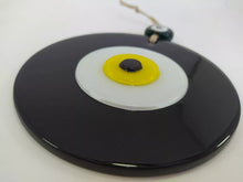 Load image into Gallery viewer, Black Evil Eye Wall Hanging - Wall HangingBlack with Yellow