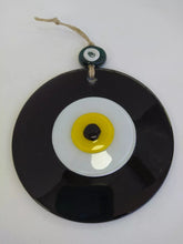 Load image into Gallery viewer, Black Evil Eye Wall Hanging - Wall HangingBlack with Yellow
