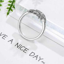 Load image into Gallery viewer, Black and White Stone Eye Shaped Evil Eye Silver Ring - Ring10