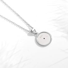 Load image into Gallery viewer, Blue and Turquoise Eye Shaped Evil Eye Silver Necklace - Necklace