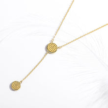 Load image into Gallery viewer, Blue and White Stone Dual Evil Eye Silver Necklaces - NecklaceGold