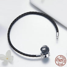 Load image into Gallery viewer, Blue and White Stone Evil Eye Silver Snake Chain Bracelet - Bracelet17cm