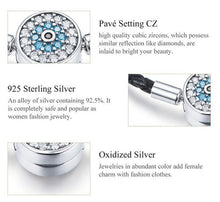 Load image into Gallery viewer, Blue and White Stone Evil Eye Silver Snake Chain Bracelet - Bracelet17cm