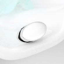 Load image into Gallery viewer, Blue and White Stone Eye Shaped Evil Eye Silver Charm Bead - Charm Bead