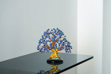 Load image into Gallery viewer, Blue Evil Eye Tree of Life Desktop Ornament - Ornament
