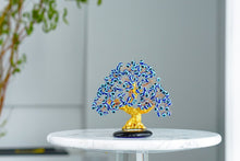 Load image into Gallery viewer, Blue Evil Eye Tree of Life Desktop Ornament - Ornament