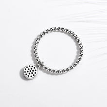 Load image into Gallery viewer, Blue Stone Evil Eye Silver Drop Ring - Ring6