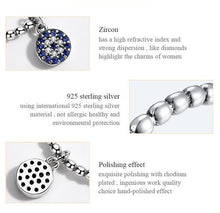 Load image into Gallery viewer, Blue Stone Evil Eye Silver Drop Ring - Ring6