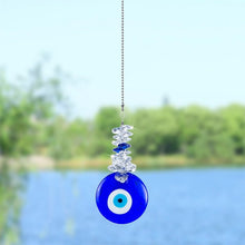 Load image into Gallery viewer, Classic Blue Crystal Evil Eye Wall Hanging - Wall Hanging