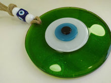 Load image into Gallery viewer, Dark Green Evil Eye Wall Hanging - Wall Hanging