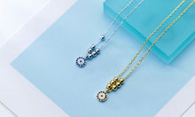 Load image into Gallery viewer, Delicate Beaded Evil Eye Silver Necklaces - NecklaceSilver