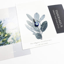 Load image into Gallery viewer, Drop Shaped Blue Enamel Evil Eye Silver Pendant - Pendant