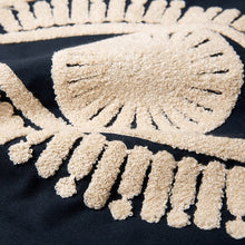 Load image into Gallery viewer, Embroidered Evil Eye Cushion Covers - Black and Pink - Cushion CoverBlack