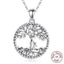 Load image into Gallery viewer, Engraved Silver Tree of Life Pendant and Necklace - NecklaceOnly Pendant