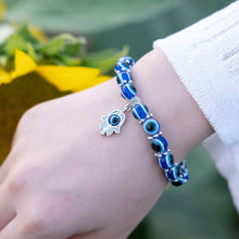 Load image into Gallery viewer, Evil Eye and Hamsa Hand Beaded Bracelets (8 Designs) - BraceletEvil Eyes with Hamsa Hand Charm