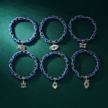 Load image into Gallery viewer, Evil Eye and Hamsa Hand Beaded Bracelets (8 Designs) - BraceletEvil Eyes with Butterfly Charm