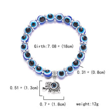 Load image into Gallery viewer, Evil Eye and Hamsa Hand Beaded Bracelets (8 Designs) - BraceletEvil Eyes and Hamsa Hands with Hamsa Hand Charm