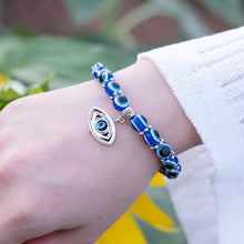 Load image into Gallery viewer, Evil Eye and Hamsa Hand Beaded Bracelets (8 Designs) - BraceletEvil Eyes with Eye-Shaped Evil Eye Charm