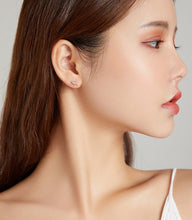 Load image into Gallery viewer, Evil Eye and Lightning Bolt Silver Earrings - Earrings