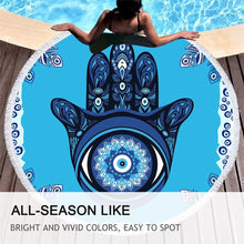 Load image into Gallery viewer, Evil Eye Beach and Bath Towels - AccessoriesRectuangularHamsa Hand and Evil Eye