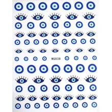 Load image into Gallery viewer, Evil Eye Nails - Evil Eye Nail Art Design Stickers - AccessoriesWG838