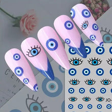 Load image into Gallery viewer, Evil Eye Nails - Evil Eye Nail Art Design Stickers - AccessoriesWG841