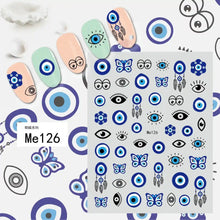 Load image into Gallery viewer, Evil Eye Nails - Evil Eye Nail Art Design Stickers - AccessoriesME126