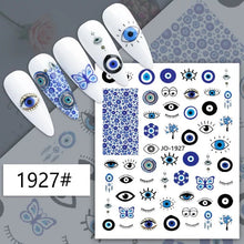 Load image into Gallery viewer, Evil Eye Nails - Evil Eye Nail Art Design Stickers - Accessories1927