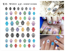 Load image into Gallery viewer, Evil Eye Nails - Evil Eye Nail Art Design Stickers - AccessoriesWG843