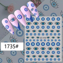 Load image into Gallery viewer, Evil Eye Nails - Evil Eye Nail Art Design Stickers - Accessories1735