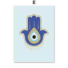 Load image into Gallery viewer, Evil Eye Posters - Series 1 - Home DecorEvil Eye with Hamsa Hand5.1β x 7.1β