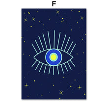 Load image into Gallery viewer, Evil Eye Posters - Series 1 - Home DecorEvil Eye with Stars5.1β x 7.1β