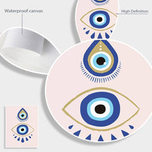 Load image into Gallery viewer, Evil Eye Posters - Series 1 - Home DecorEvil Eye with Dancing Rabbits5.1β x 7.1β