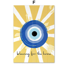 Load image into Gallery viewer, Evil Eye Posters - Series 2 - Home DecorBlessing for the Home Evil Eye5.1β x 7.1β