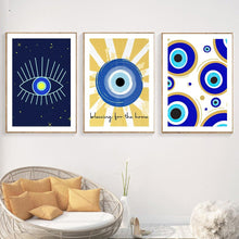 Load image into Gallery viewer, Evil Eye Posters - Series 2 - Home DecorEvil Eyes in Different Colours5.1β x 7.1β