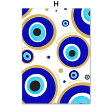 Load image into Gallery viewer, Evil Eye Posters - Series 2 - Home DecorClassic Blue Evil Eyes5.1β x 7.1β