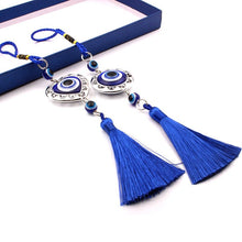 Load image into Gallery viewer, Evil Eye Protection Car Hanging with Tassles - Car HangingRound