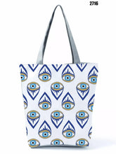 Load image into Gallery viewer, Evil Eye Tote Bag - Evil Eye Beach Bag - 19 Designs - Accessories2716