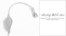 Load image into Gallery viewer, Evil Eye with Angel Wings Silver Bracelet - Bracelet