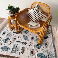 Load image into Gallery viewer, Evil Eye with Cacti and Crystals Multipurpose Blanket, Wall Hanging, Sofa Cover, and More - Home Decor