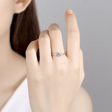 Load image into Gallery viewer, Evil Eye with Eye Lashes Silver Ring - Ring6