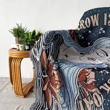 Load image into Gallery viewer, Evil Eye with Tomorrow is Another Day Text Multipurpose Blanket, Wall Hanging and More - Home Decor