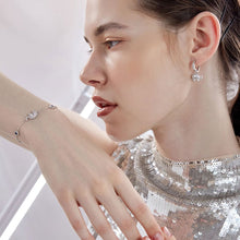 Load image into Gallery viewer, Evil Eyes with Elephants Silver Bracelet - BraceletRose Gold