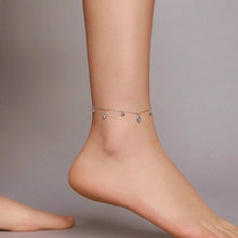 Load image into Gallery viewer, Evil Eyes with Hamsa Hands Silver Anklet - Anklet