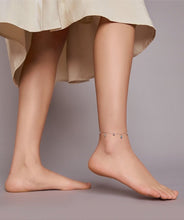 Load image into Gallery viewer, Evil Eyes with Hamsa Hands Silver Anklet - Anklet