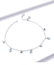 Load image into Gallery viewer, Evil Eyes with Hamsa Hands Silver Anklet - Anklet