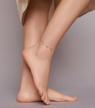 Load image into Gallery viewer, Evil Eyes with Hamsa Hands Silver Anklet - Anklet