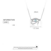 Load image into Gallery viewer, Eye of Horus Evil Eye Silver Necklace - Necklace