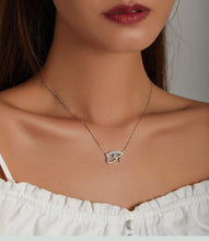 Load image into Gallery viewer, Eye of Horus Evil Eye Silver Necklace - Necklace