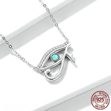 Load image into Gallery viewer, Eye of Horus Evil Eye Silver Necklace - Necklace
